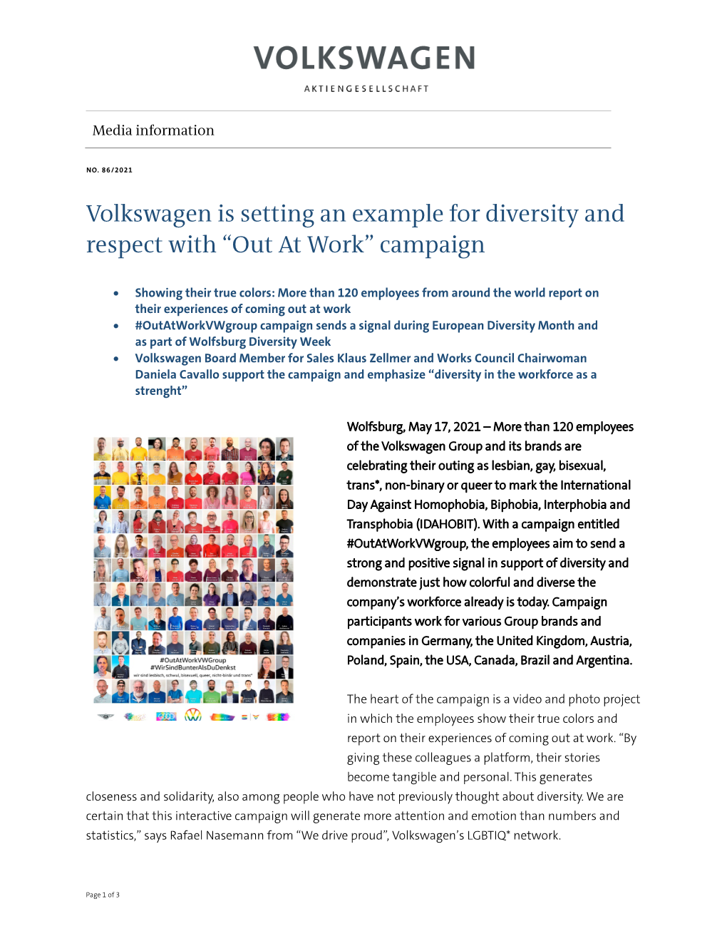 Volkswagen Is Setting an Example for Diversity and Respect with “Out at Work” Campaign