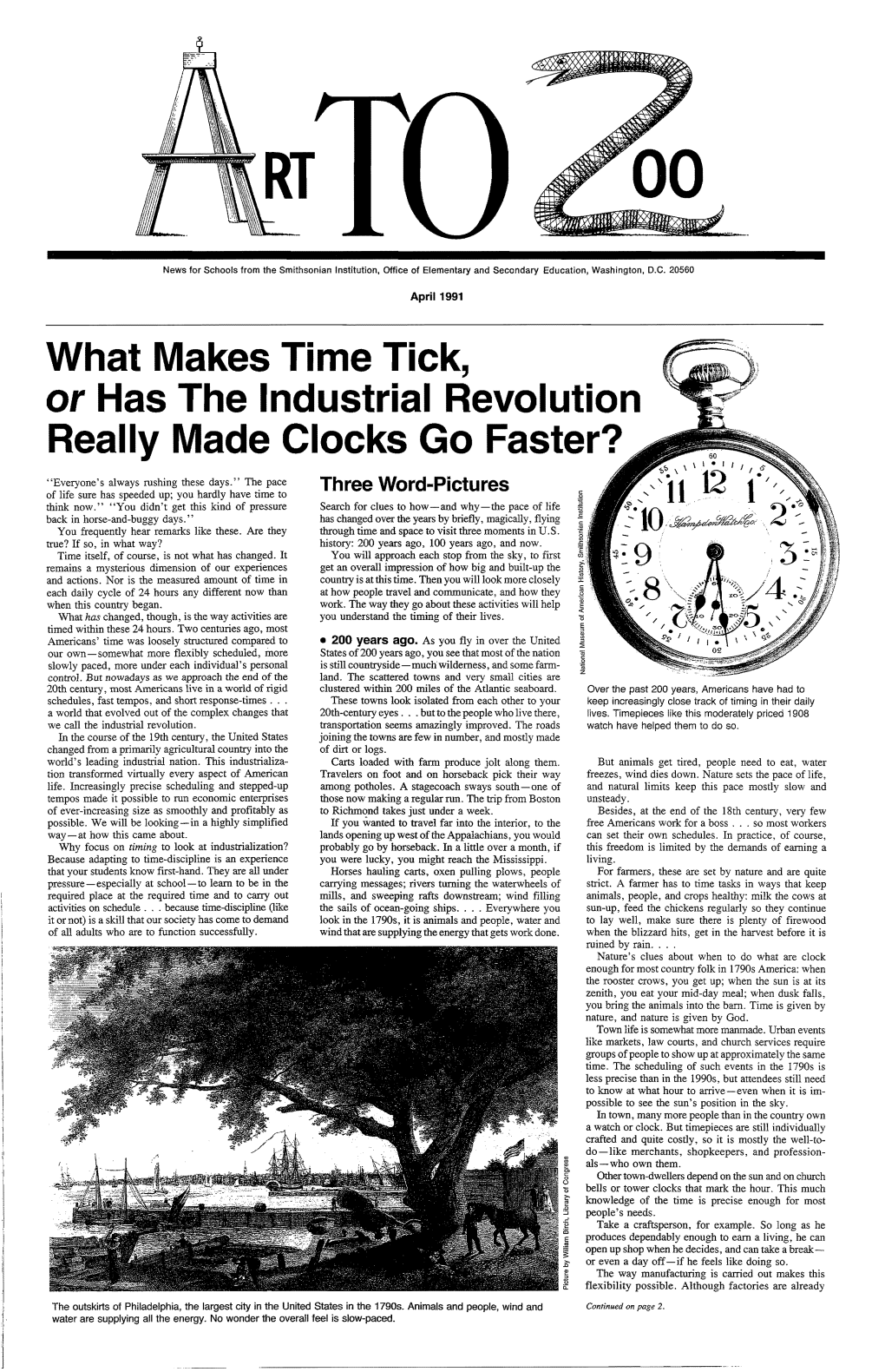 What Makes Time Tick, Or Has the Industrial Revolution Really Made