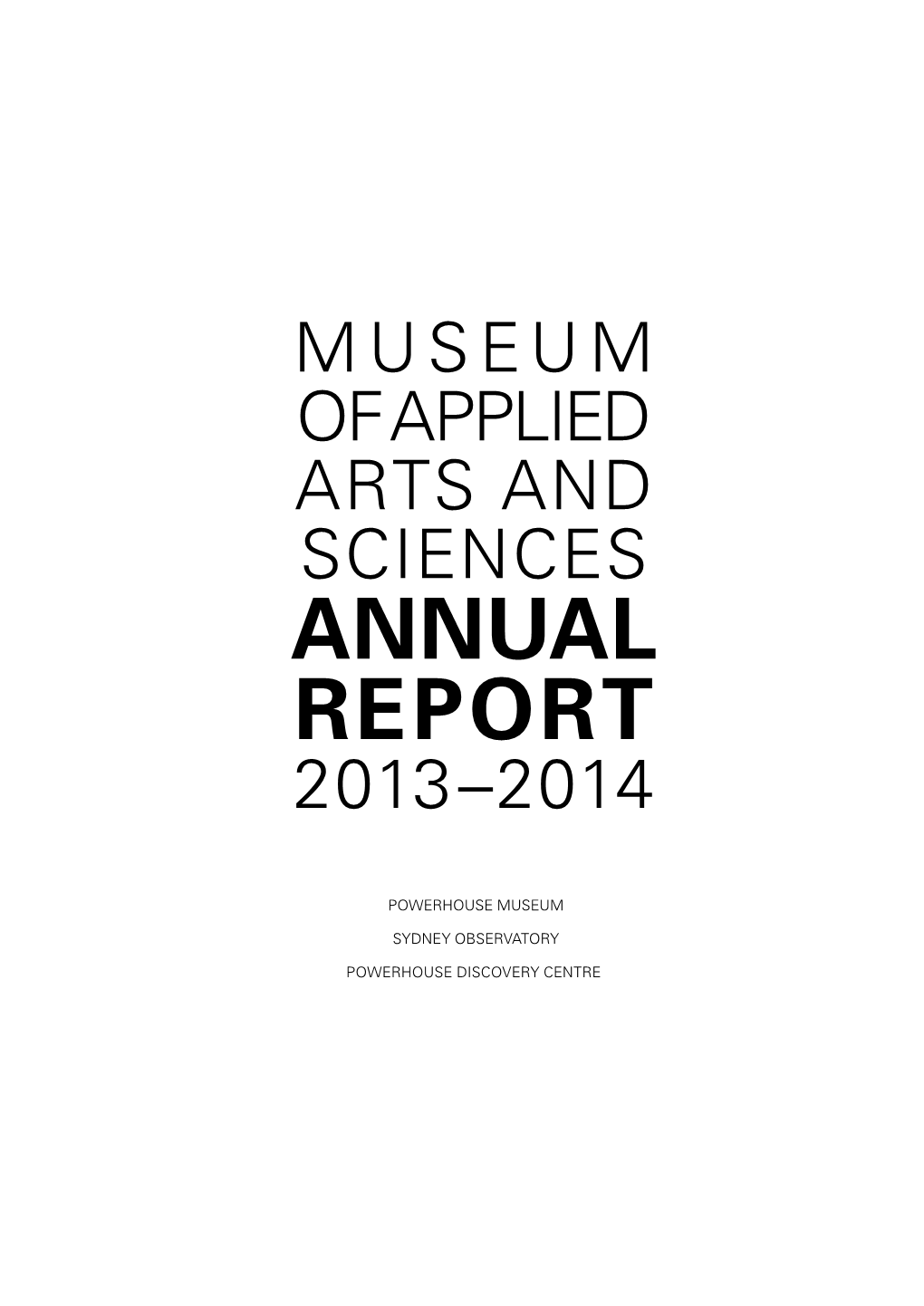 Annual Report 2013–2014