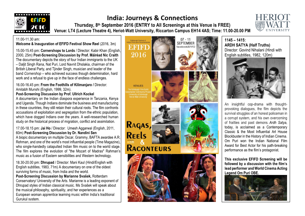 India: Journeys & Connections