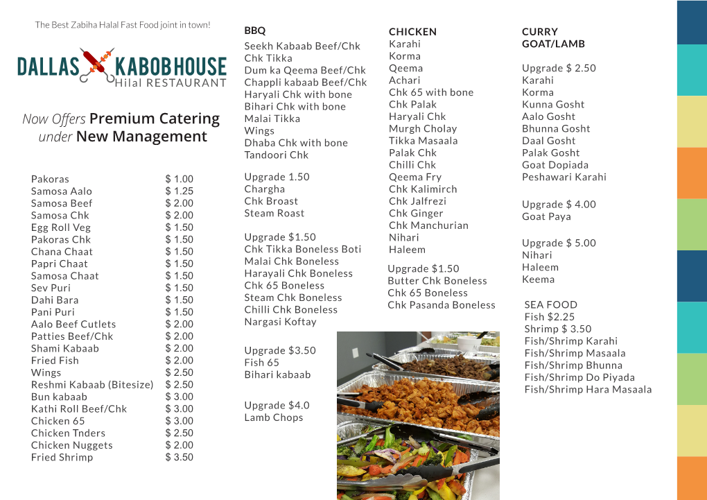 Hnc Catering Menu