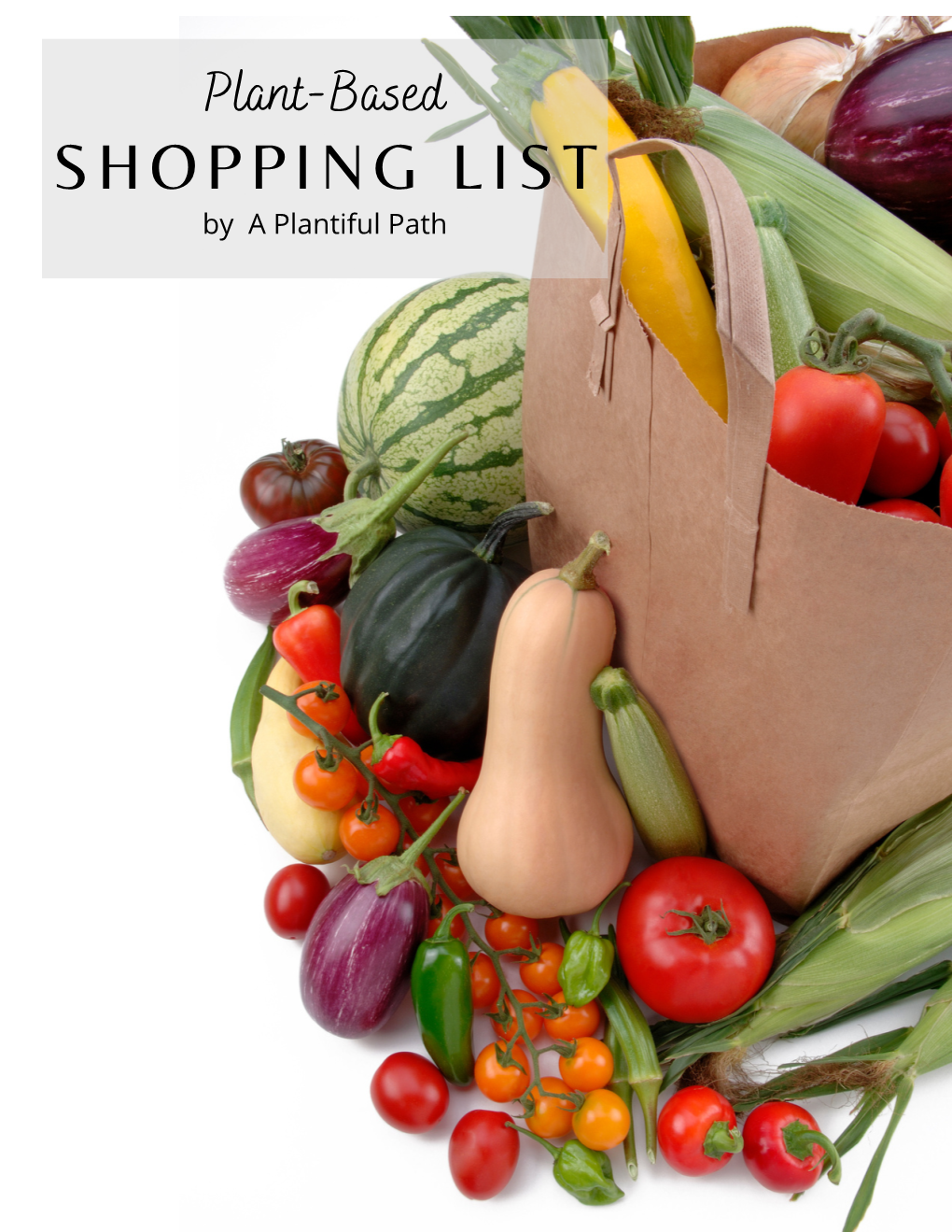 Plant-Based Grocery List