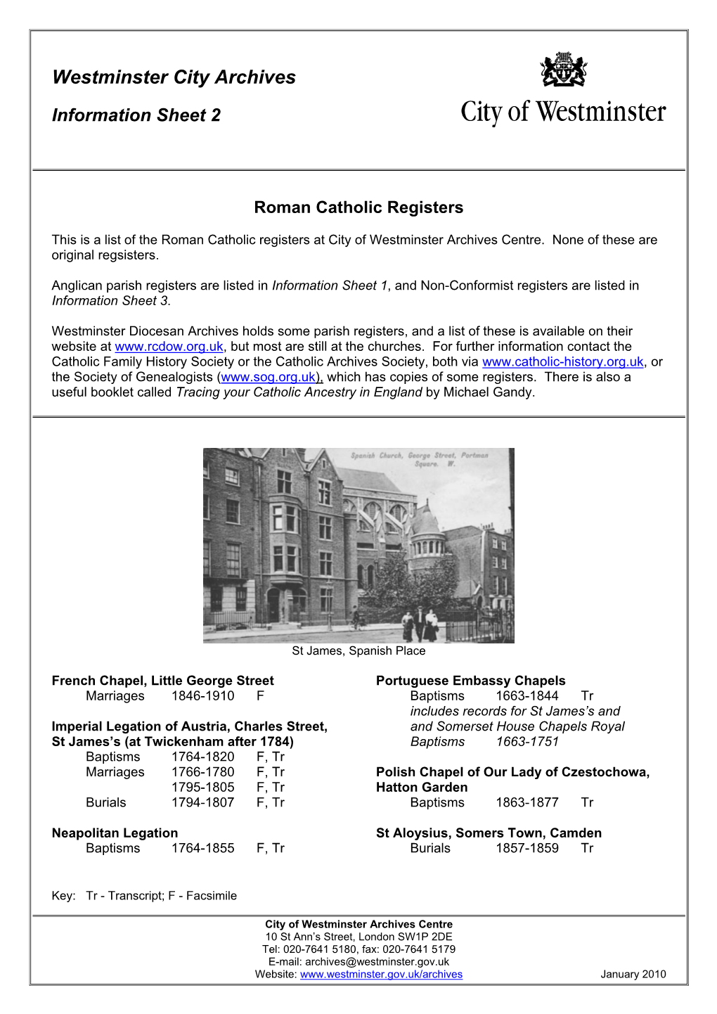 Roman Catholic Registers.Pdf