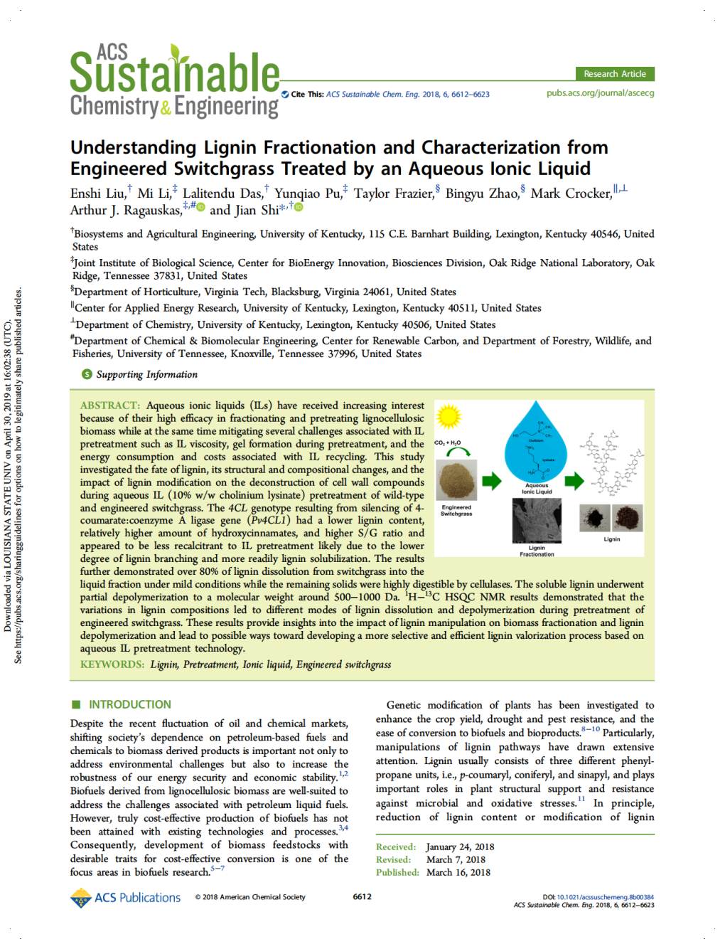 Understanding Lignin Fractionation and Characterization From