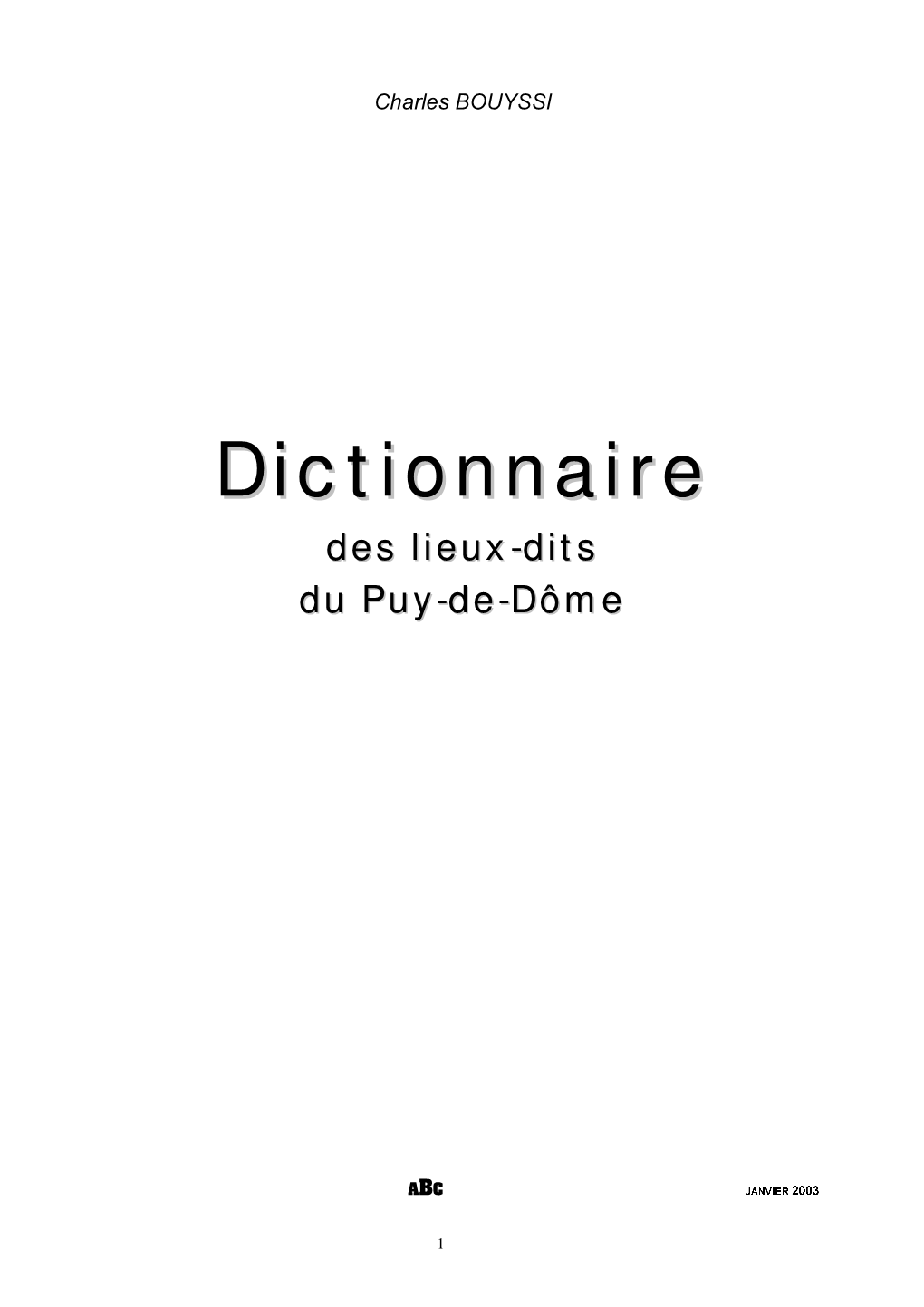 Dictionnaire