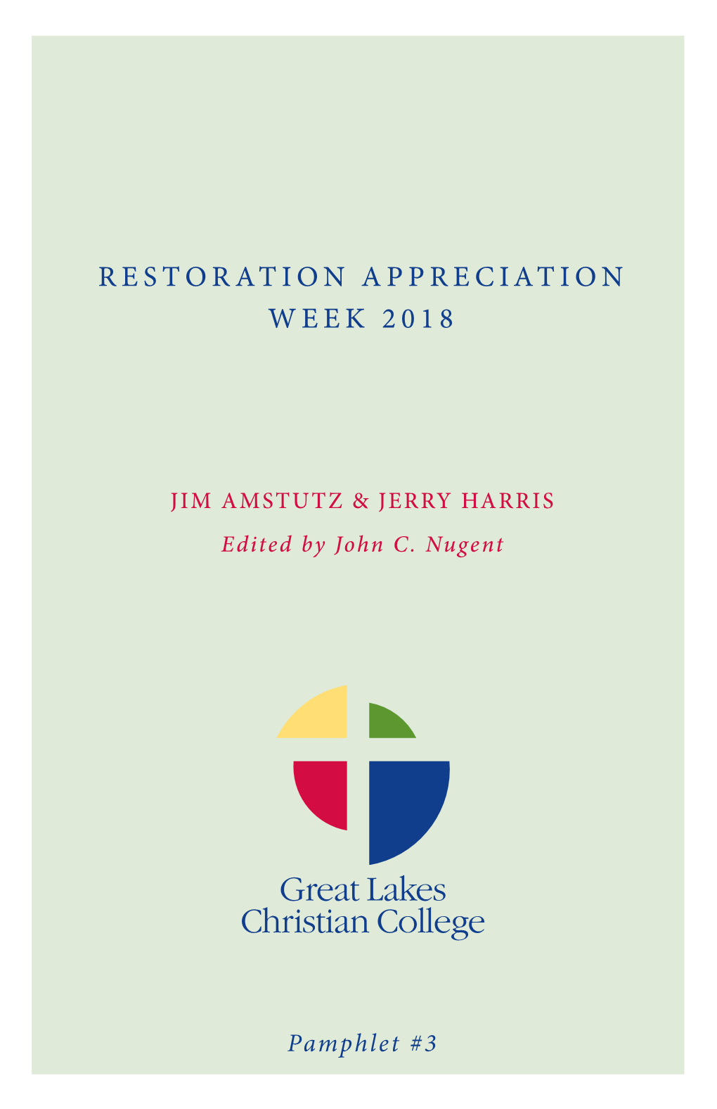 2018 Restoration Appreciation Week Pamphlet