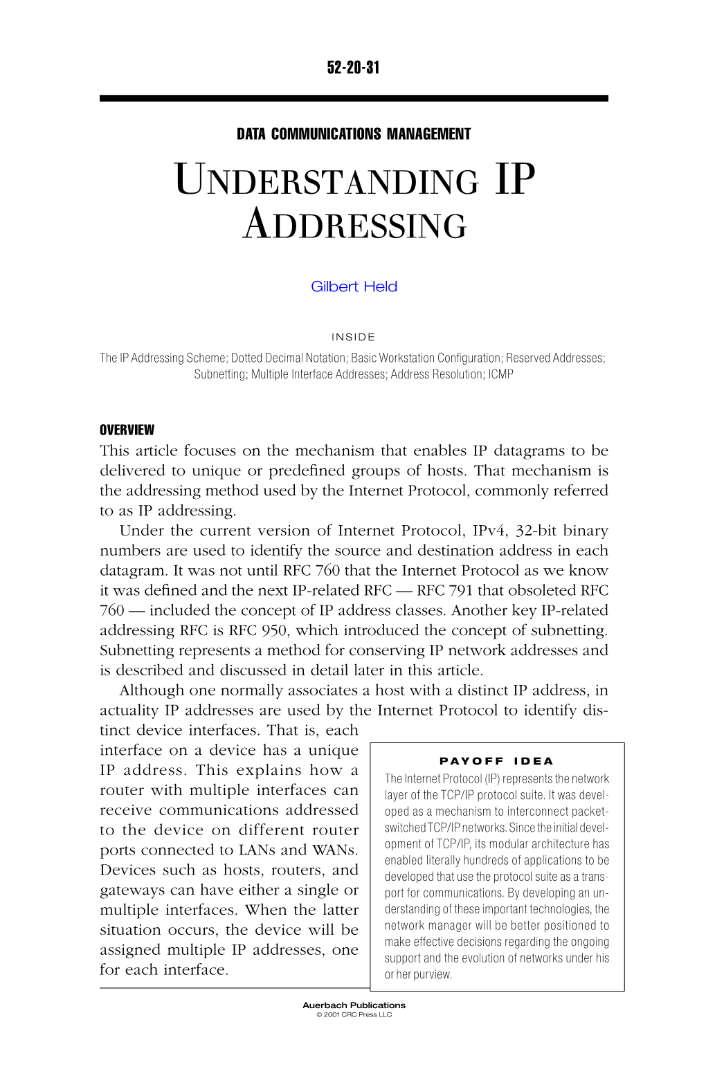 Understanding Ip Addressing