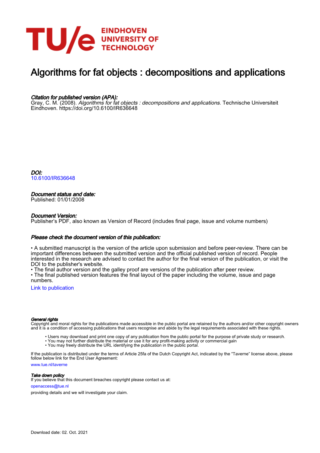 Decompositions and Applications