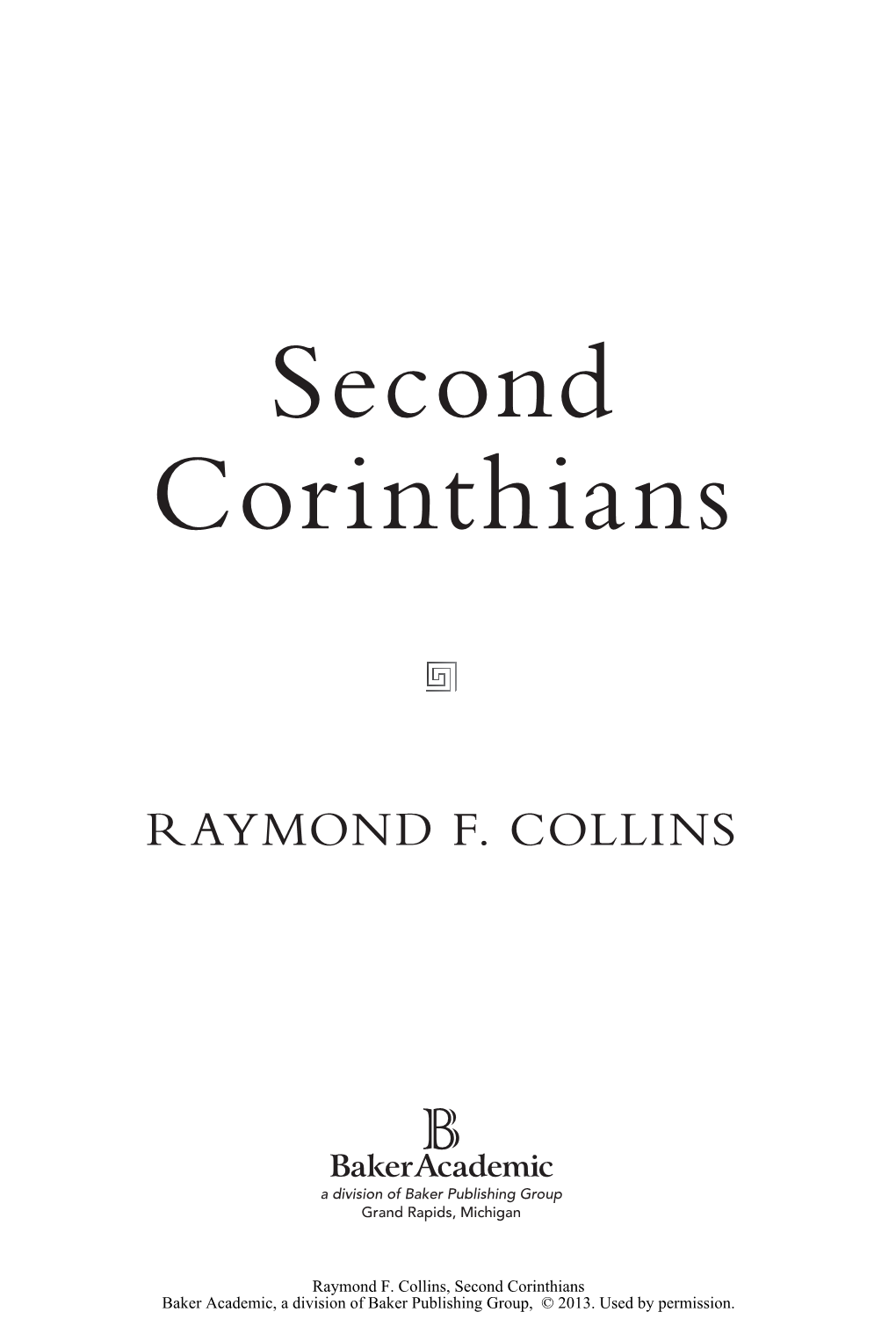 Second Corinthians