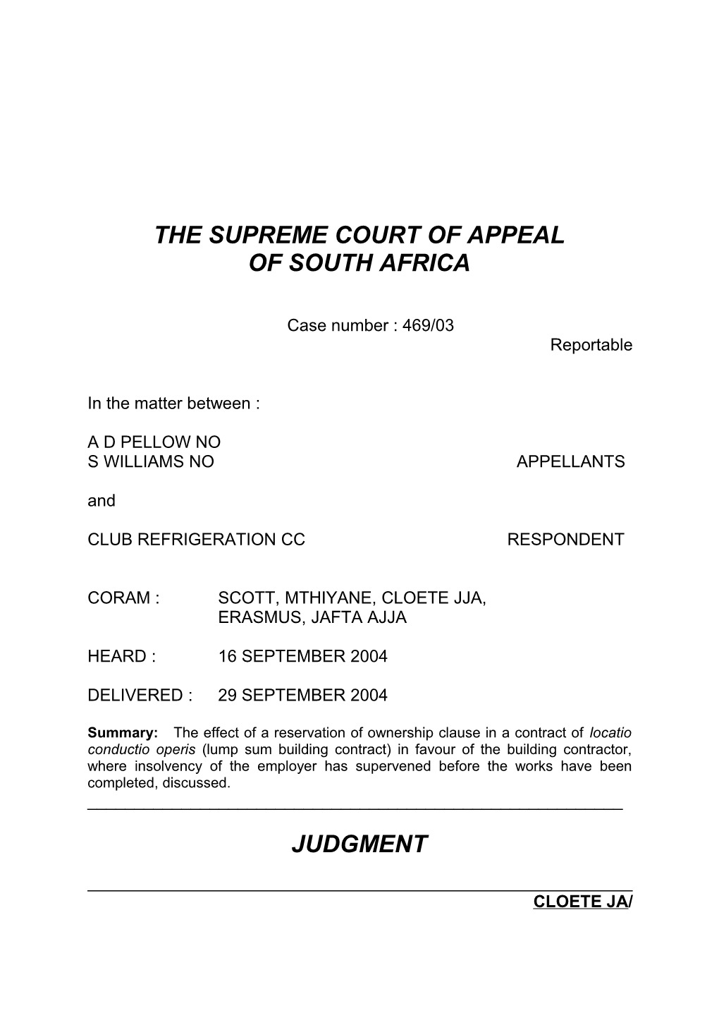 The Supreme Court of Appeal s6