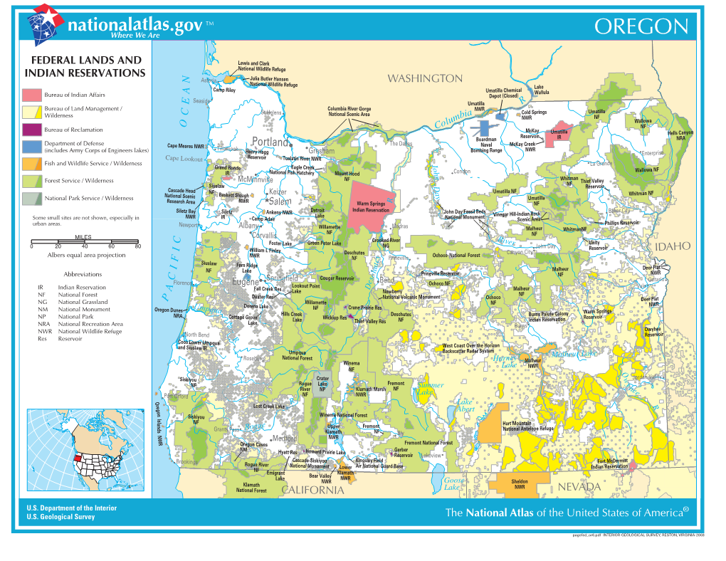 Map Federal Lands and Indian Reservations