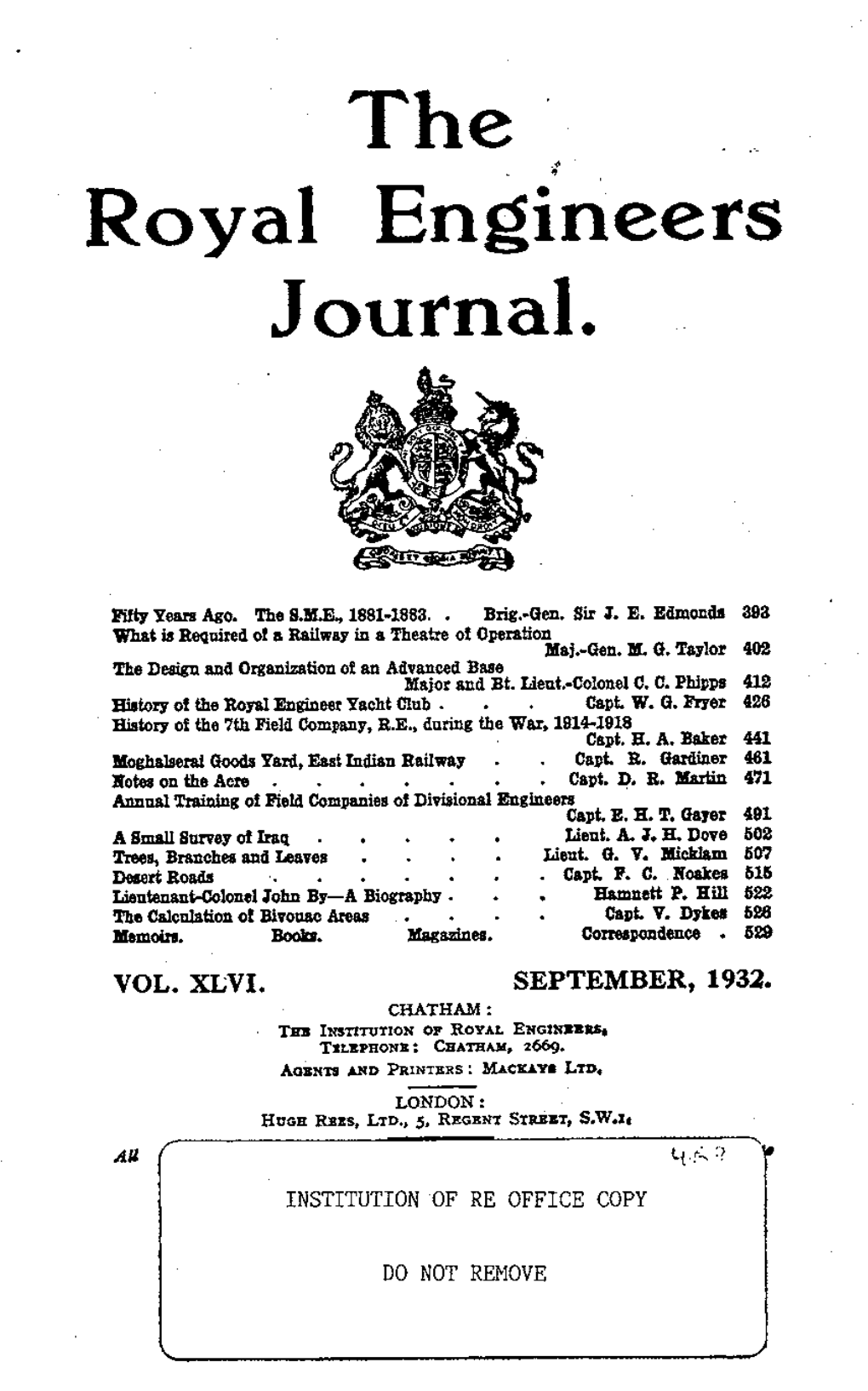 Royal Engineers Journal