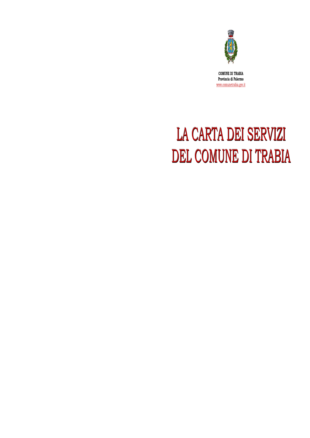 La Carta Dei Servizi Del Comune Di Trabia