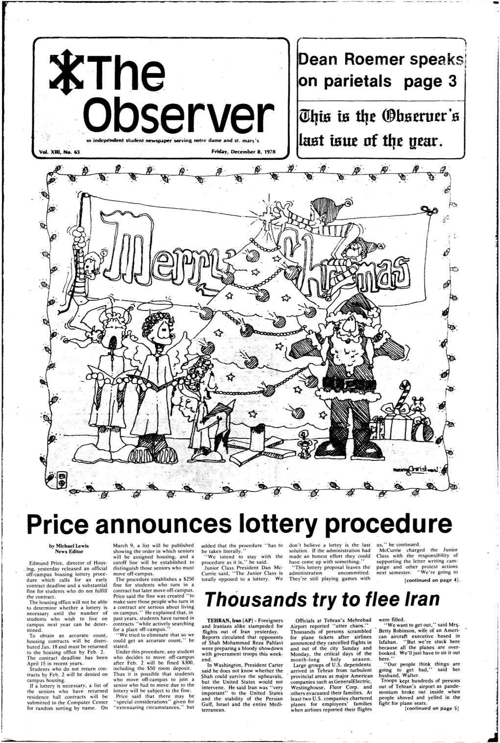 Price Announces Lottery Procedure