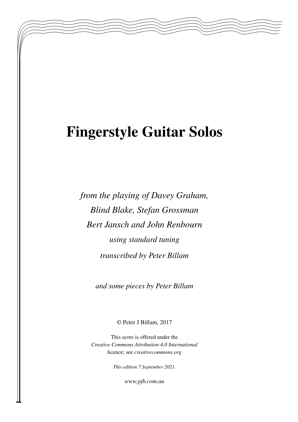 Fingerstyle Guitar Solos