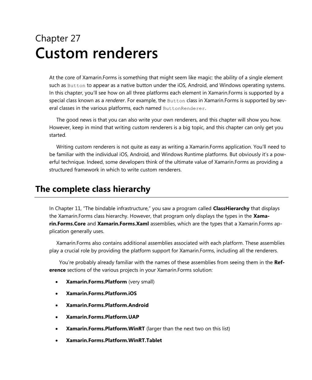 Chapter 27 Custom Renderers