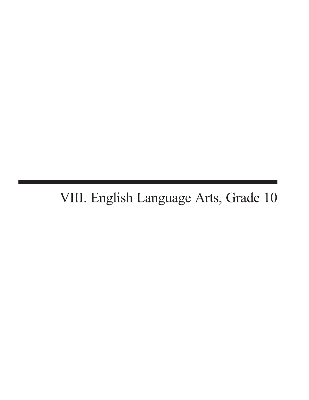 MCAS 2019 Released Items English Language Arts, Grade 10