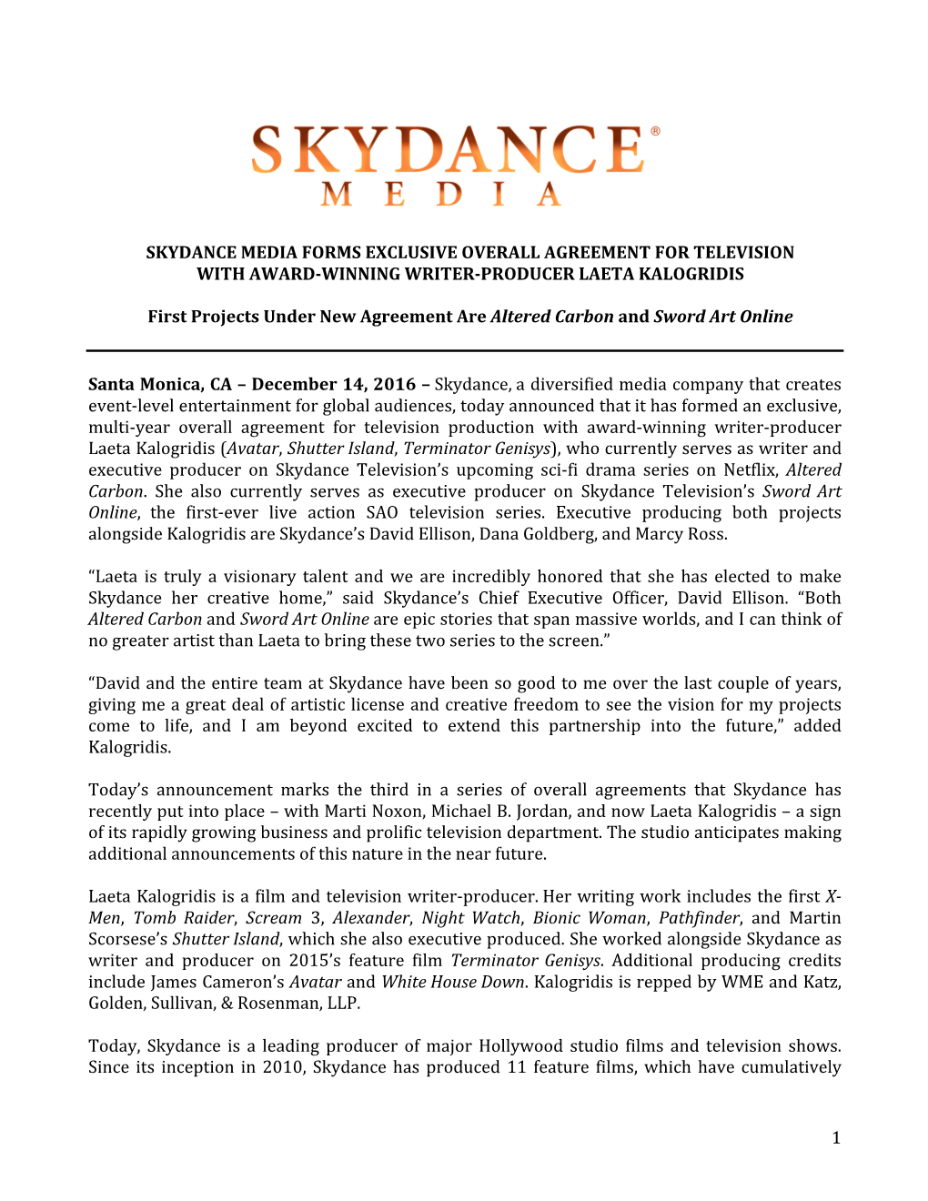 1 Skydance Media Forms Exclusive Overall