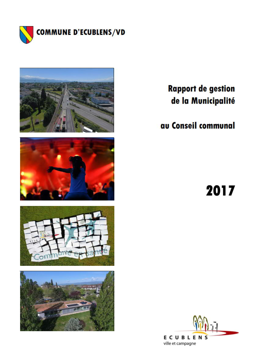 Rapport De Gestion De La Municipalité Au Conseil Communal