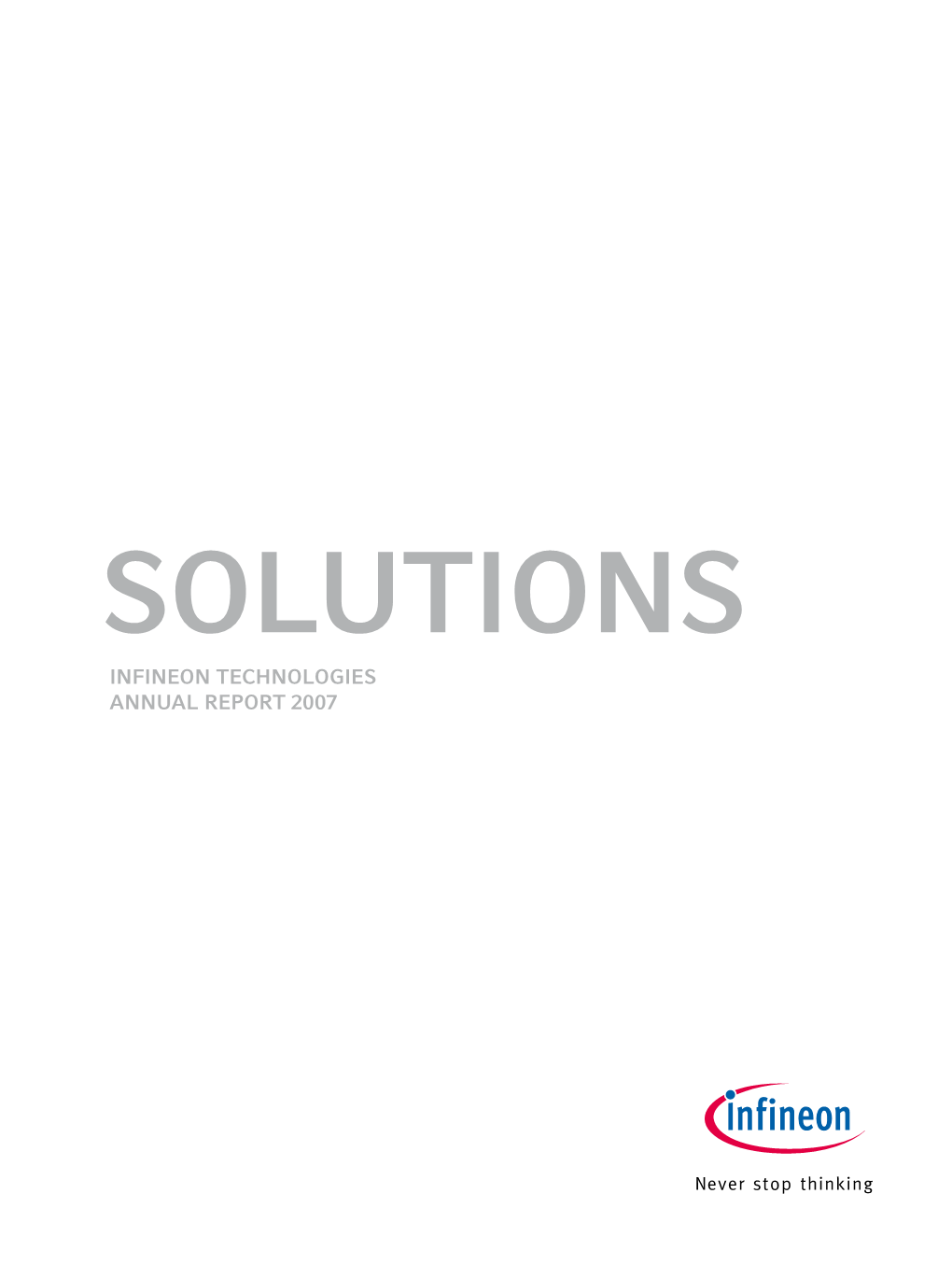 ° Infineon Technologies Annual Report 2007 9