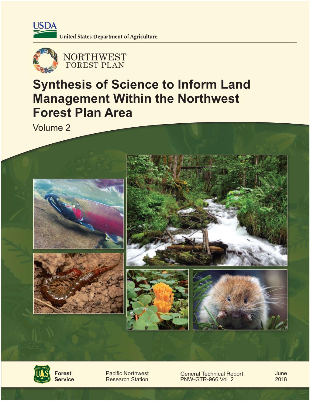 Synthesis of Science to Inform Land Management Within the Northwest Forest Plan Area Volume 2