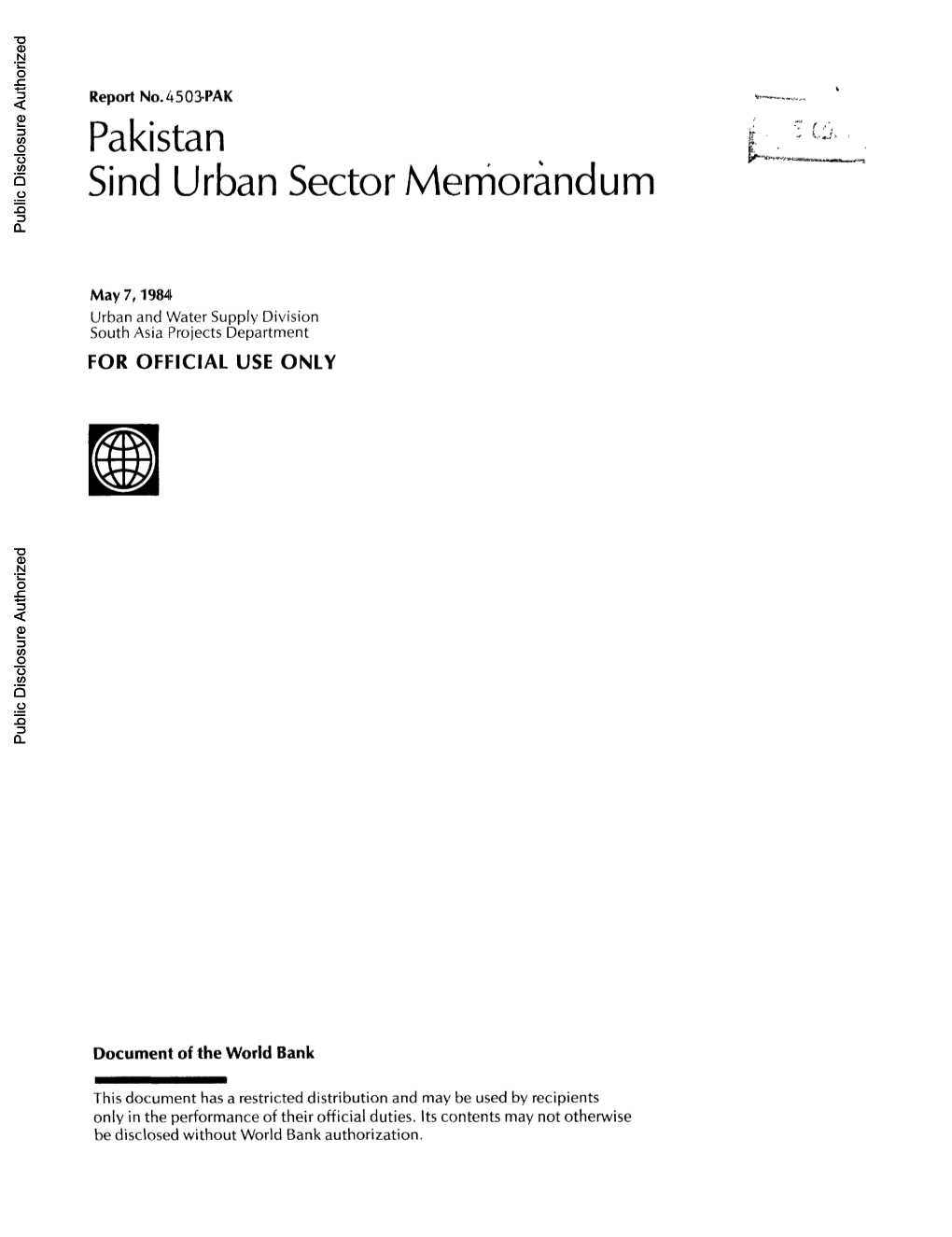 World Bank Document