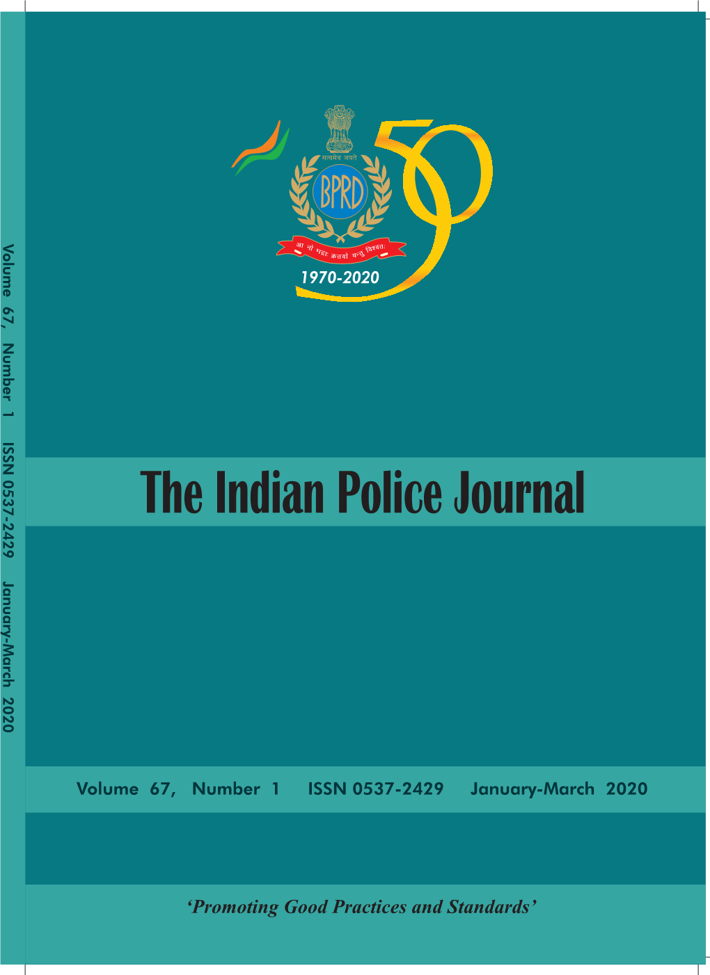 The Indian Police Journal -March 2020