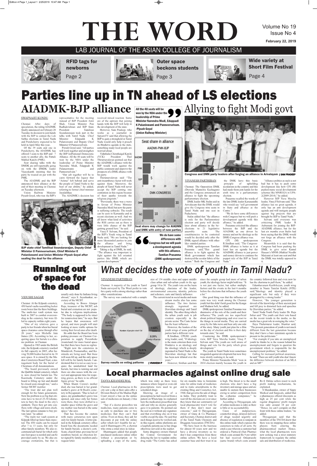 Parties Line up in TN Ahead of LS Elections