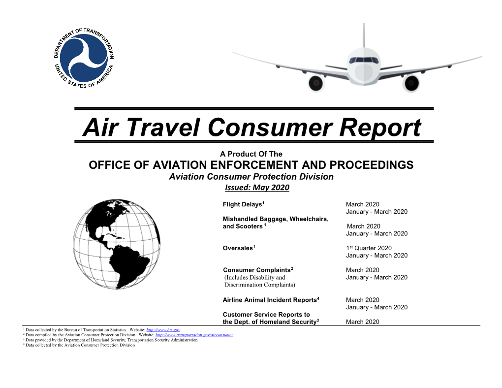 Air Travel Consumer Report