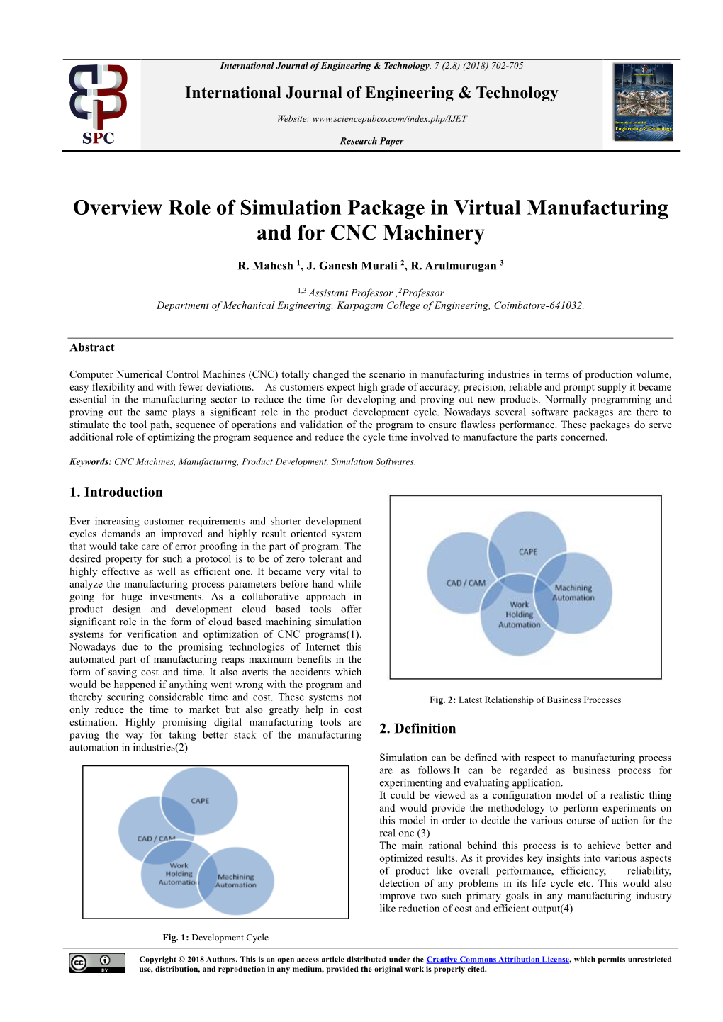 Overview Role of Simulation Package in Virtual Manufacturing and for CNC Machinery