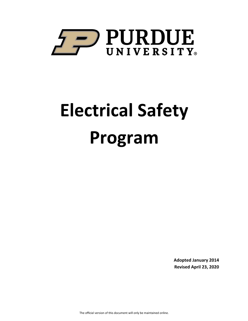Electrical Safety Program