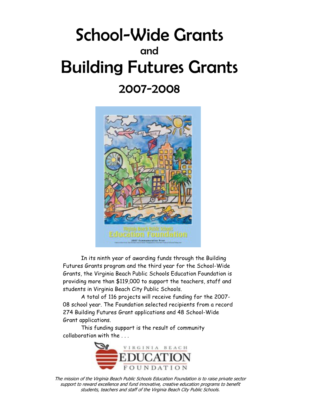 School-Wide Grants Building Futures Grants