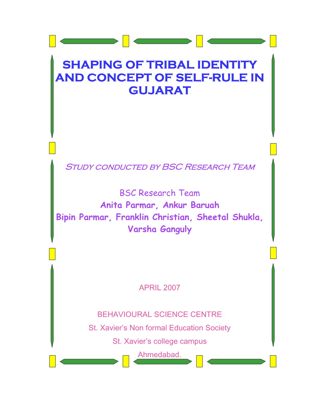 00 Tribal Identity Rep Final