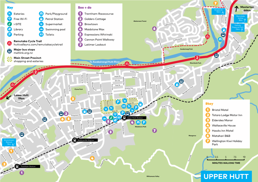 Download Upper Hutt Map and Quick Guide (460KB PDF)