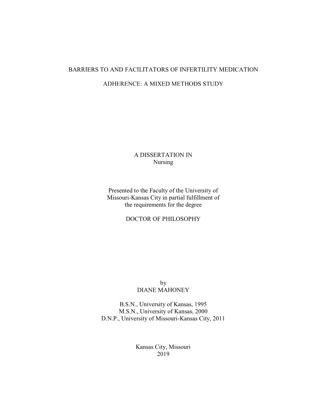 Barriers to and Facilitators of Infertility Medication Adherence