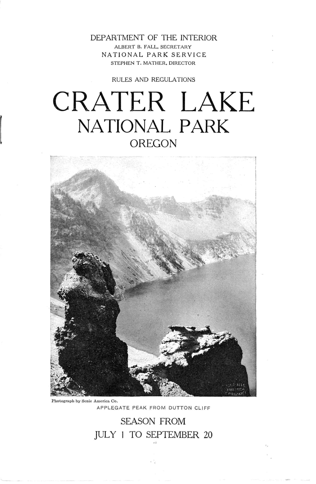 Crater Lake National Park Oregon