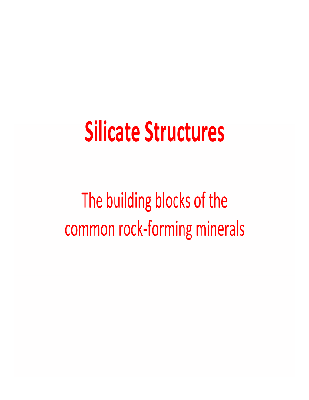 Nesosilicates