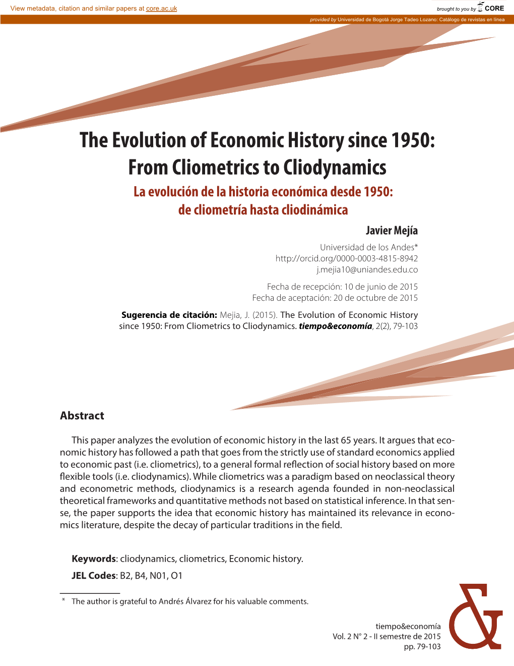 From Cliometrics to Cliodynamics