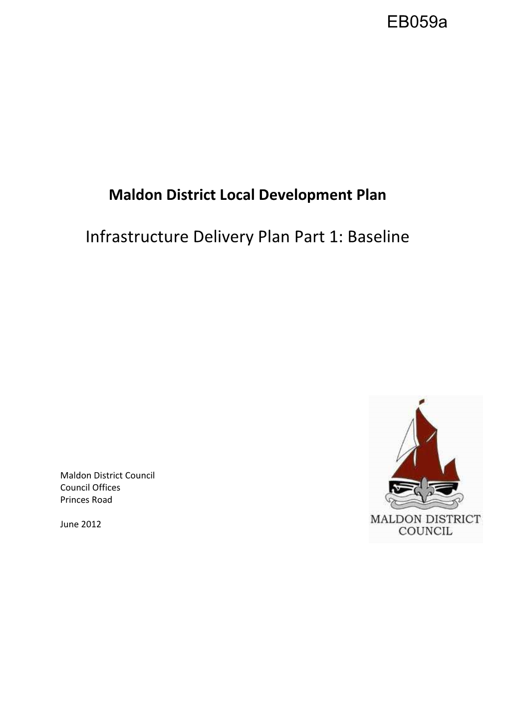 13..06.12 Maldon District Infrastructure Delivery Plan