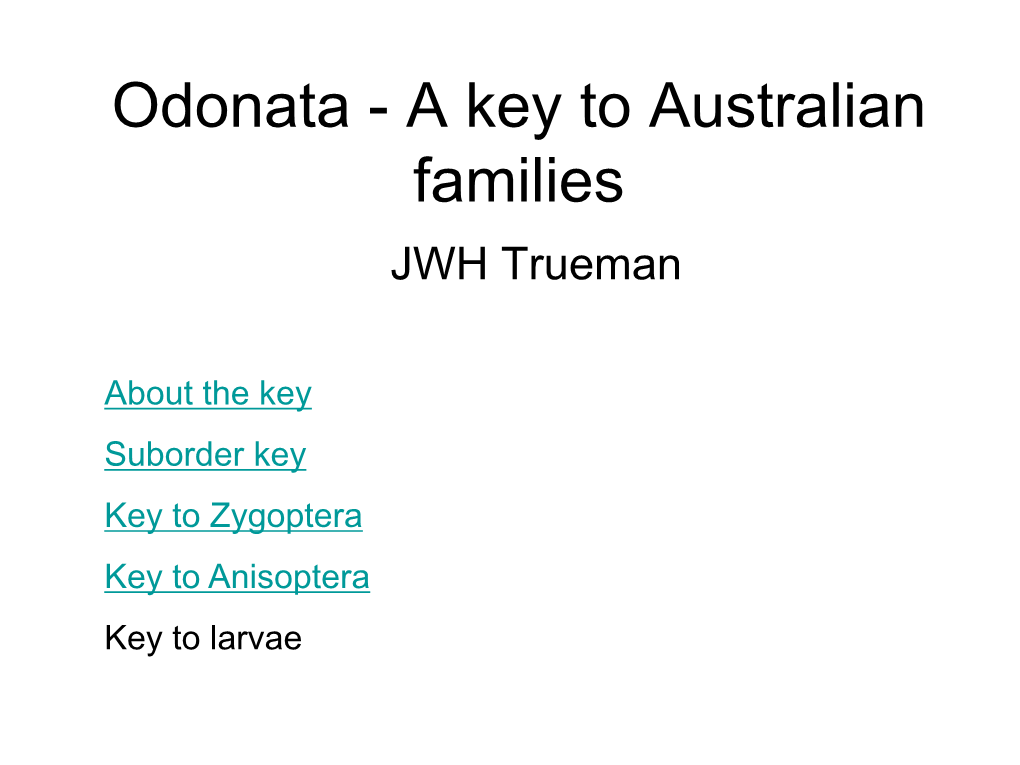 Australian Odonata