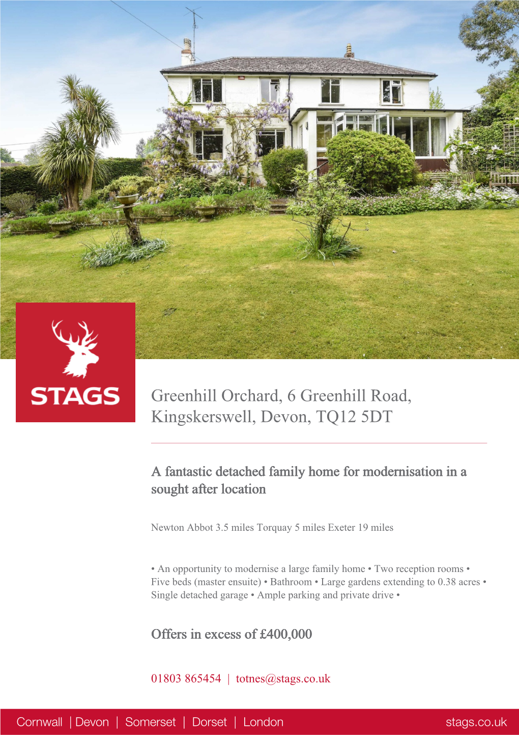 Greenhill Orchard, 6 Greenhill Road, Kingskerswell, Devon, TQ12 5DT