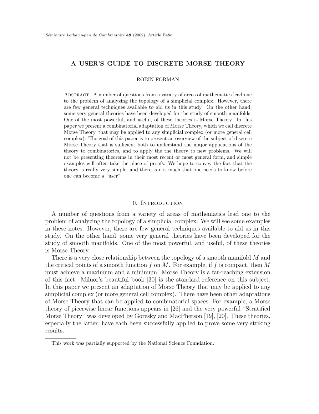 A User's Guide to Discrete Morse Theory