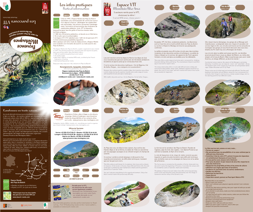 Les Parcours VTT Les Infos Pratiques Espace