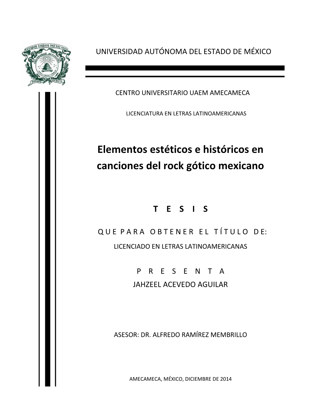 Elementos Estéticos E Históricos En Canciones Del Rock Gótico Mexicano