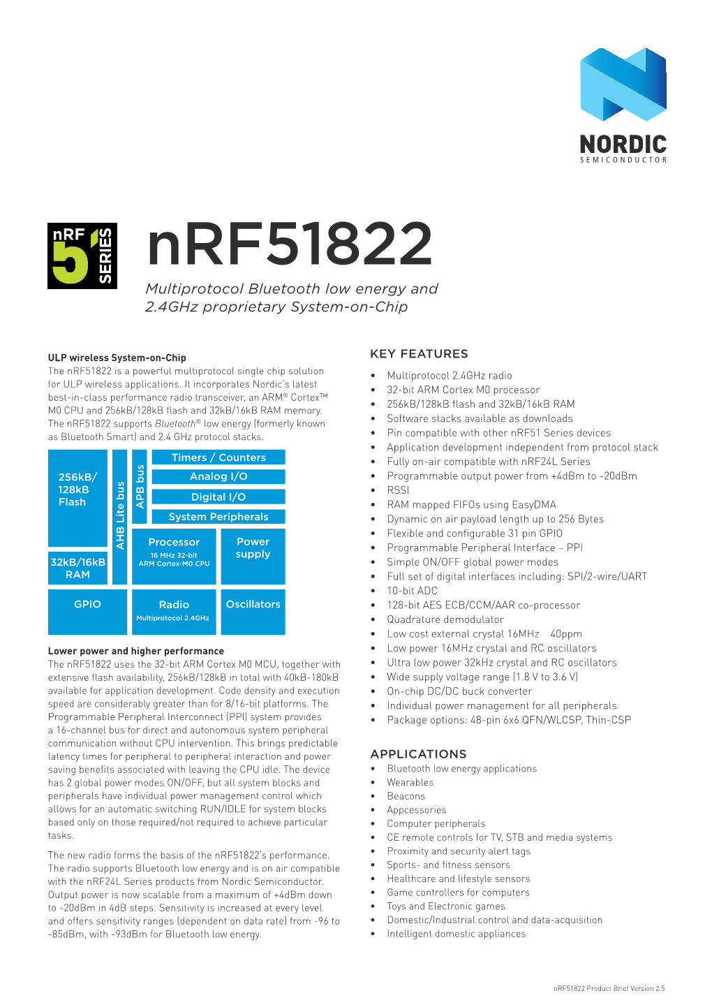 Download Nrf51822 Product Brief