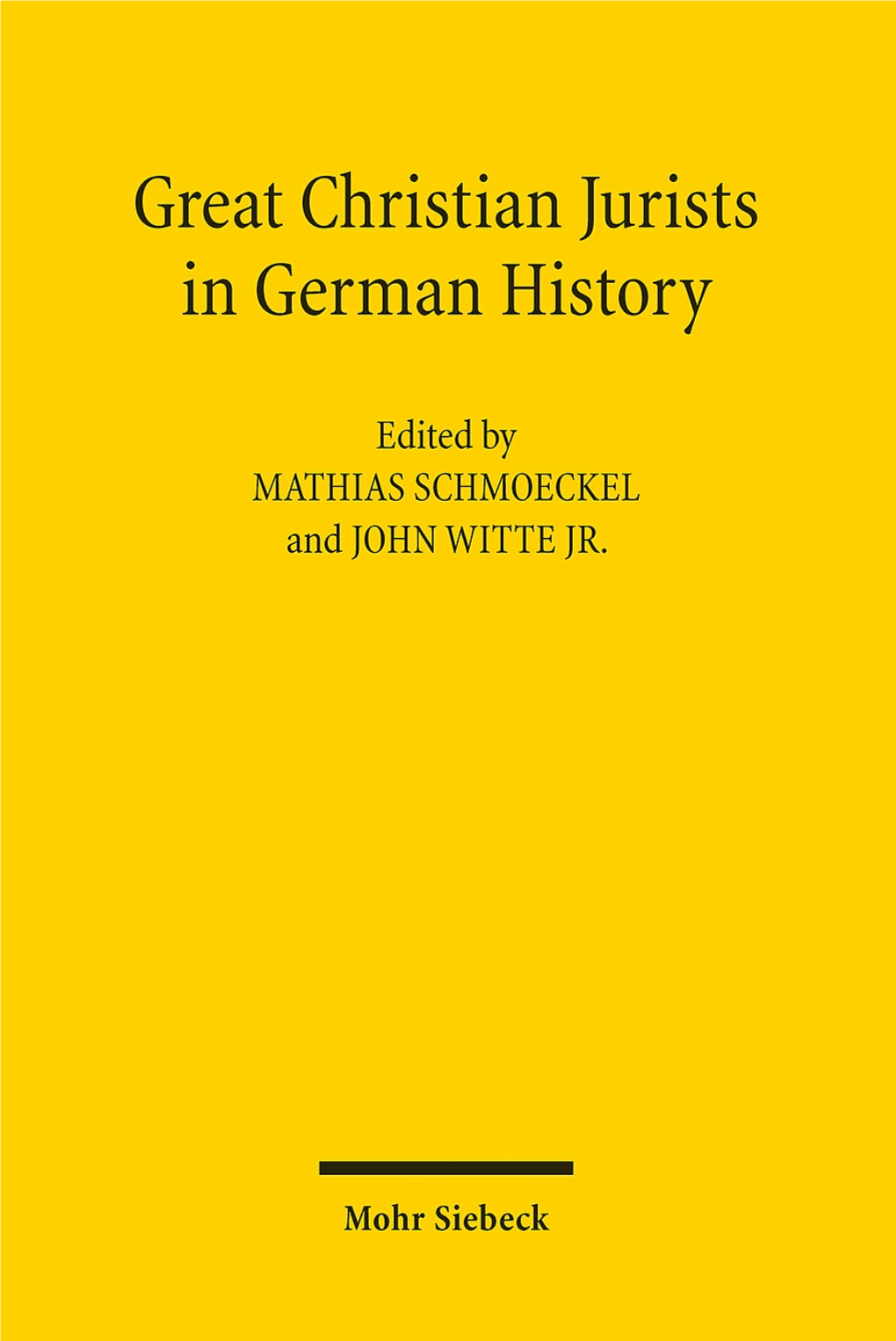 Great Christian Jurists in German History