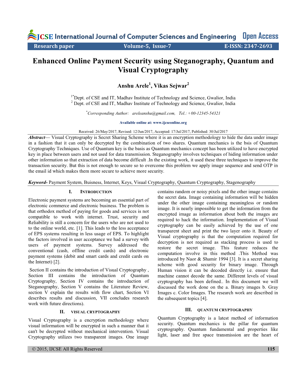 Enhanced Online Payment Security Using Steganography, Quantum and Visual Cryptography