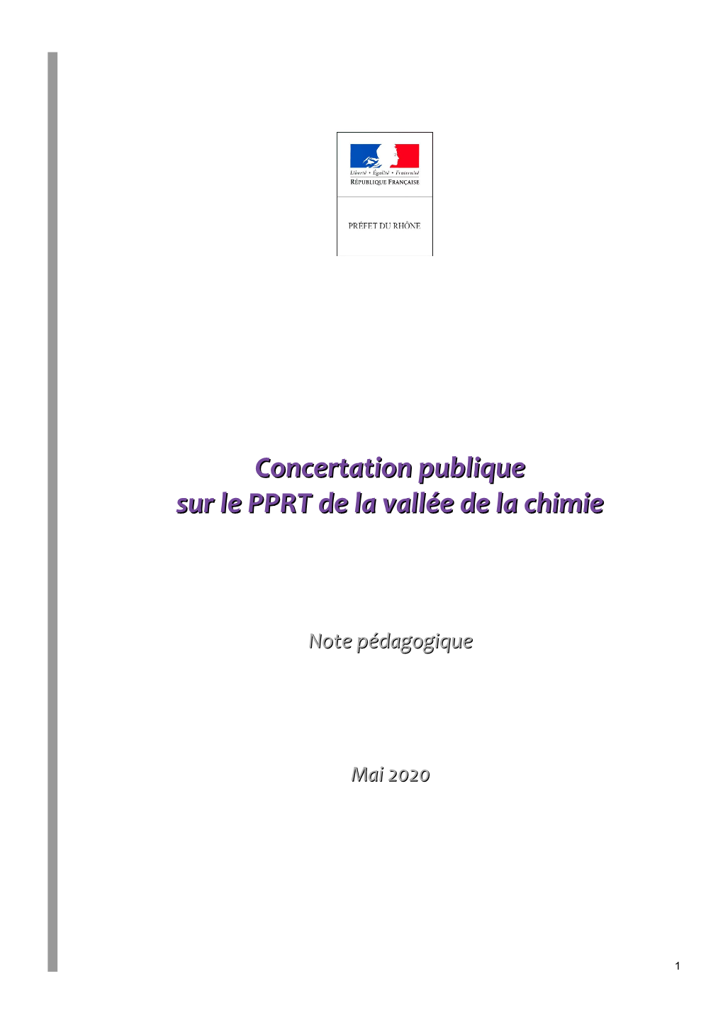 Concertation Publique Sur Le PPRT De La Vallée De La Chimie