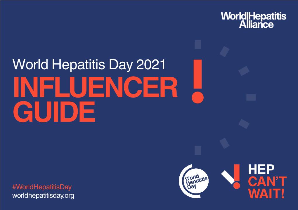 World Hepatitis Day 2021 INFLUENCER GUIDE
