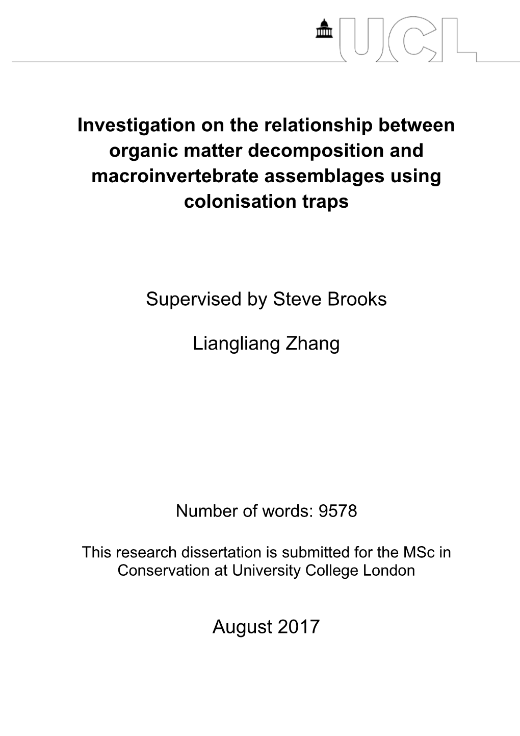 Liangliang Zhang Msc Dissertation.Pdf